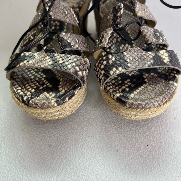 Micheal Michael Kors snake print espadrilles sandals size 5 - Picture 6 of 8